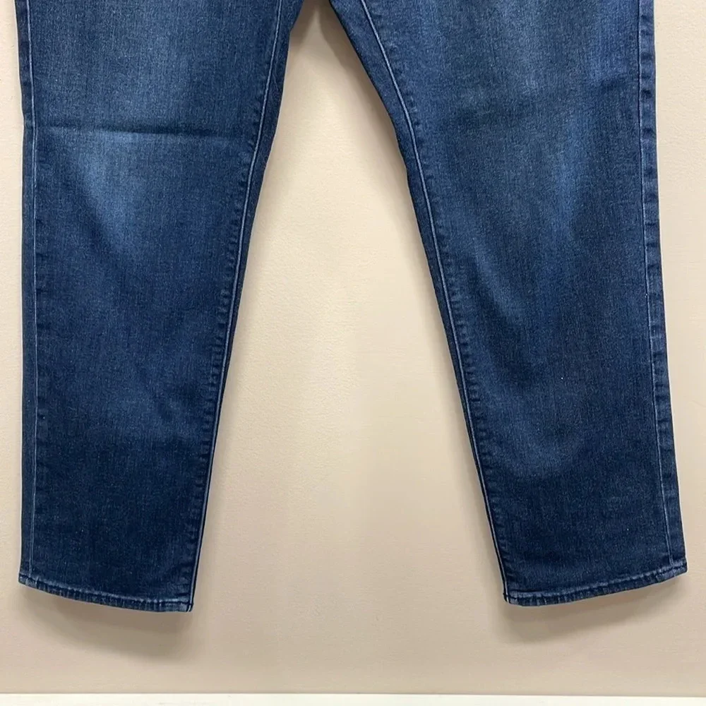Banana Republic Travel Jean Athletic Fit Dark Rinse Denim 35x32